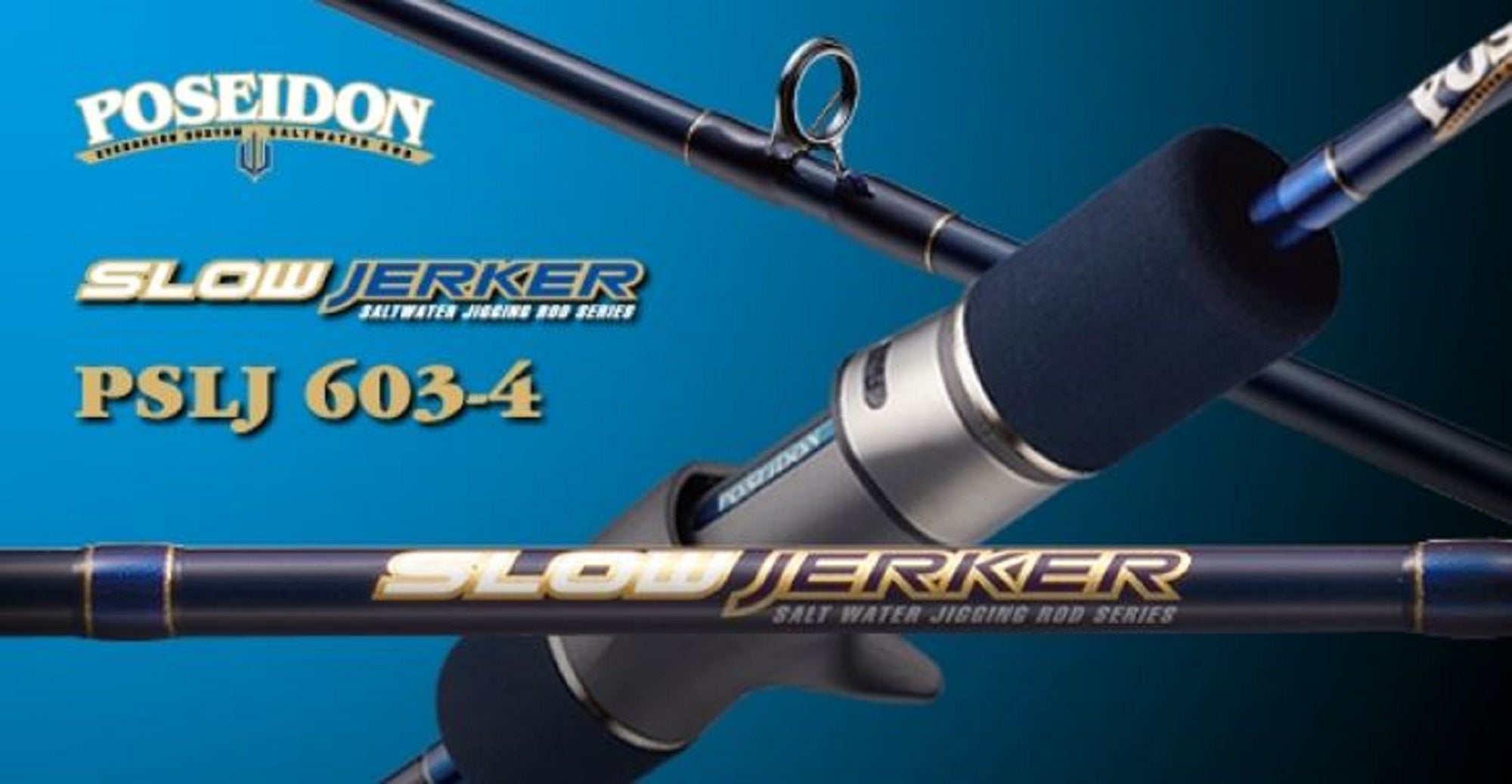 Evergreen Rod Baitcast Poseidon Slow Jerker PSLJ 603-4 Red (6674)